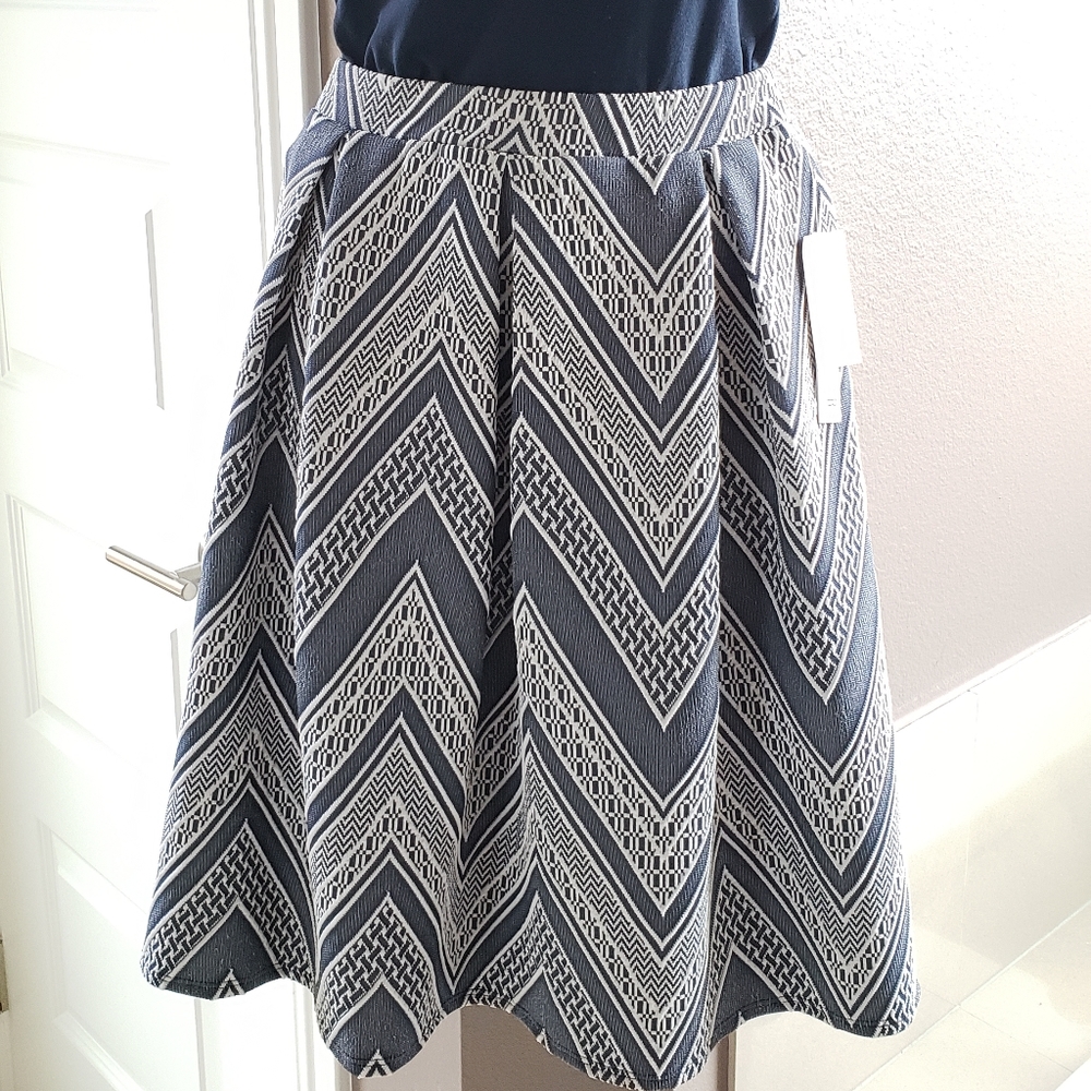 Joe B blue and white skirt